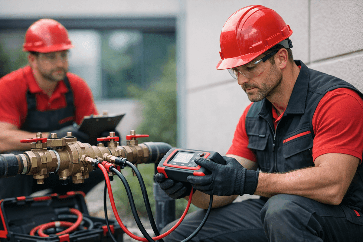 Backflow Testing service by South Hills Plumber