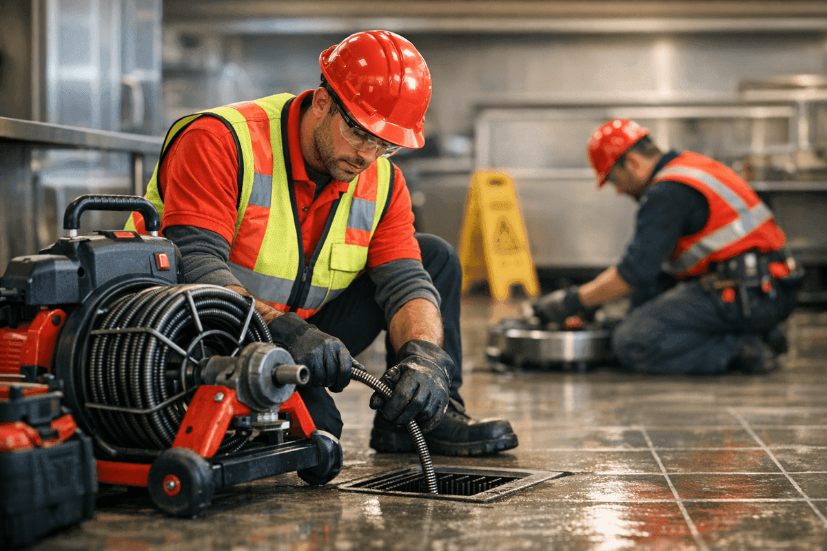 Commercial Drain Maintenance service by South Hills Plumber
