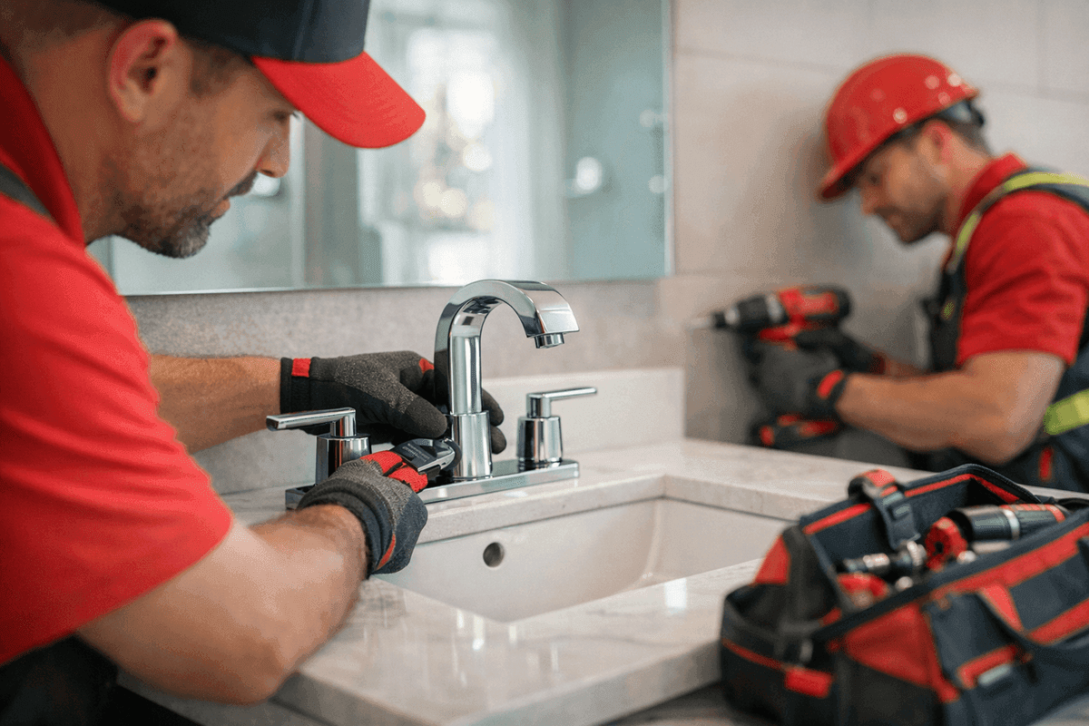 Fixture Installation service by South Hills Plumber
