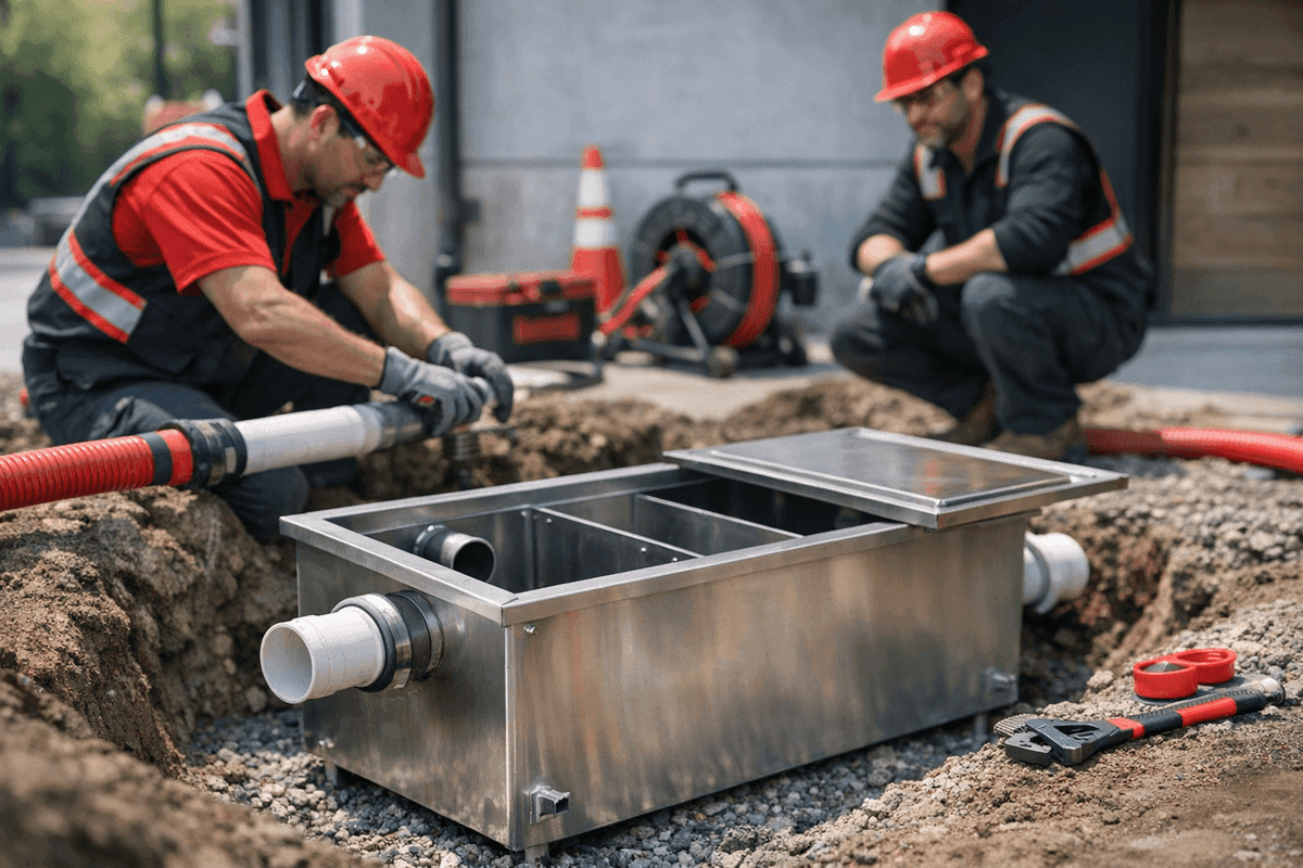 Grease Trap Installation service by South Hills Plumber