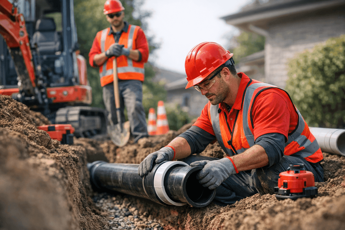 Sewer Line Installation service by South Hills Plumber